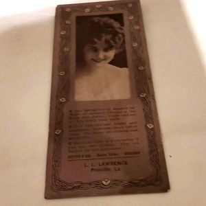 VTG 1913Advertising Card L.L.Lawrence with Victorian Lady Pineville LA Collector